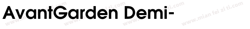 AvantGarden Demi字体转换
